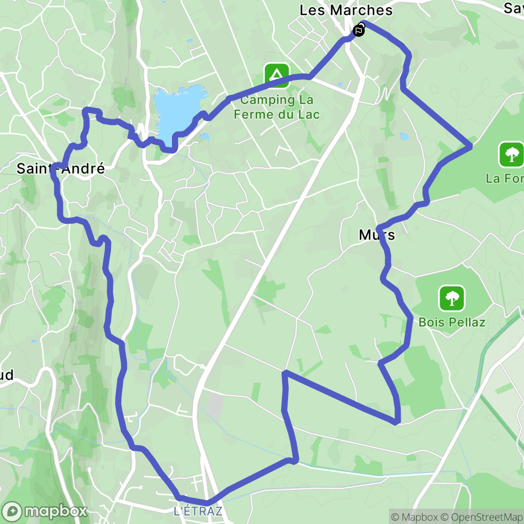 Porte-de-Savoie (Les Marches): routekaart voor buitenactiviteiten - France