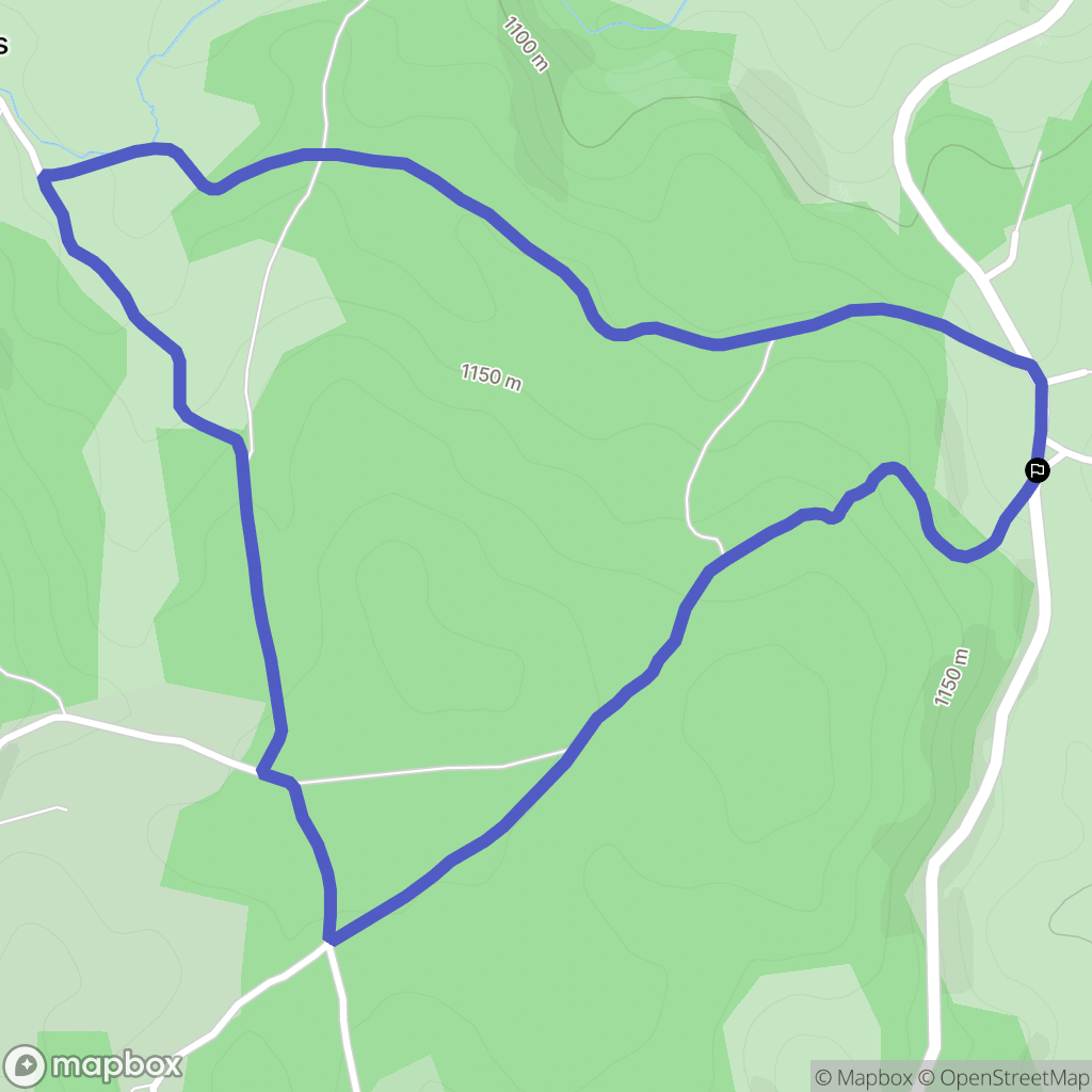 Les Bessons : carte du parcours de randonnée - France