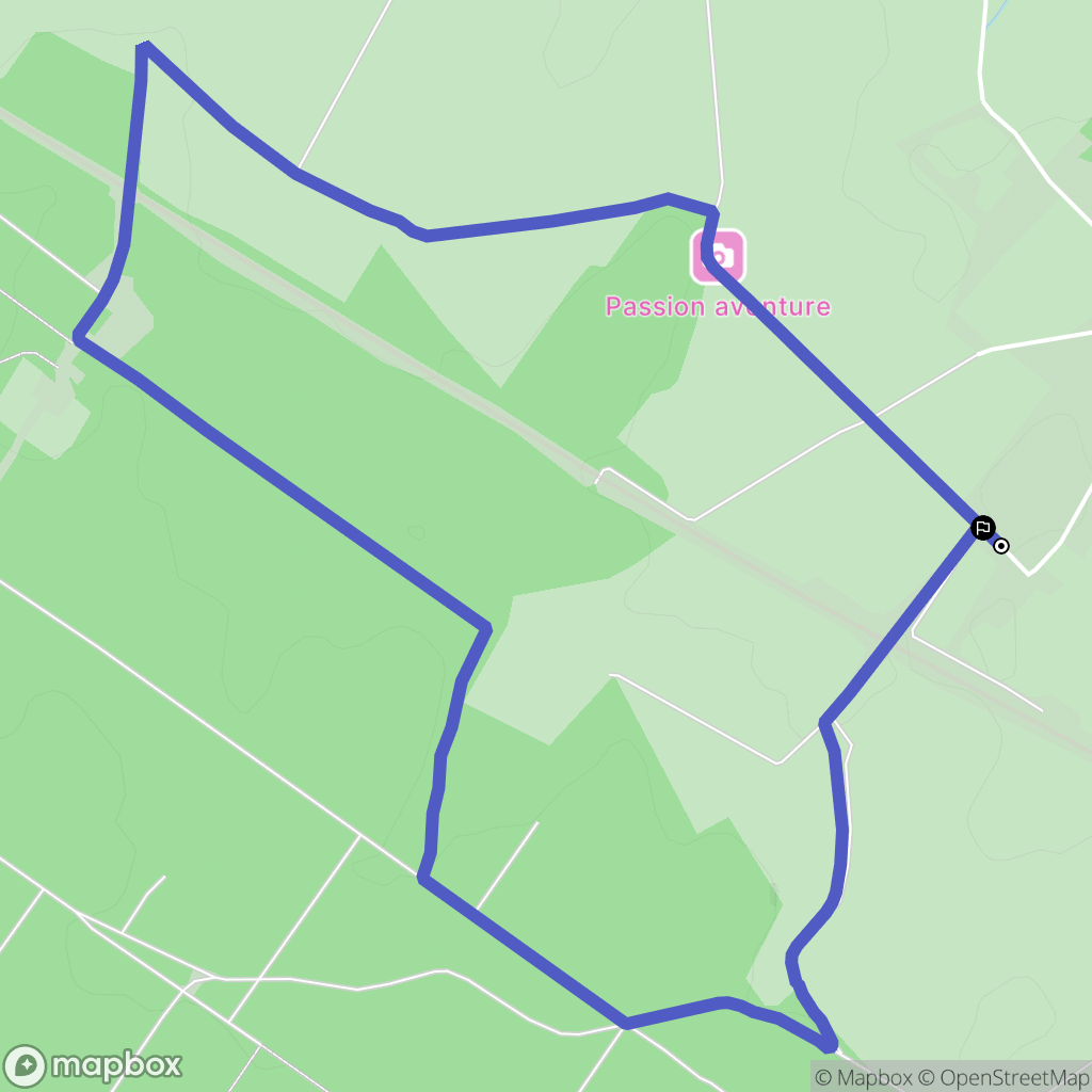 Campagne-lès-Guines : carte du parcours de randonnée - France