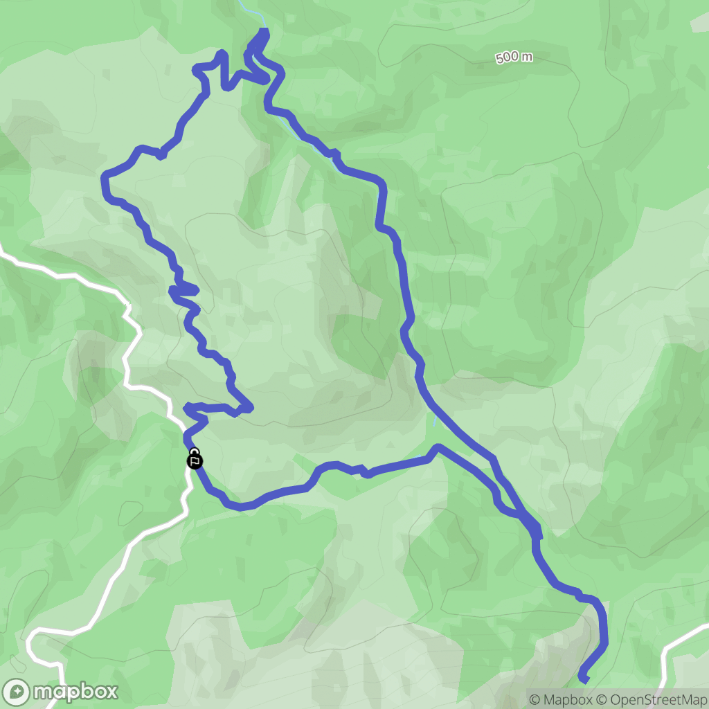 Saint-Zacharie : carte du parcours de randonnée - France