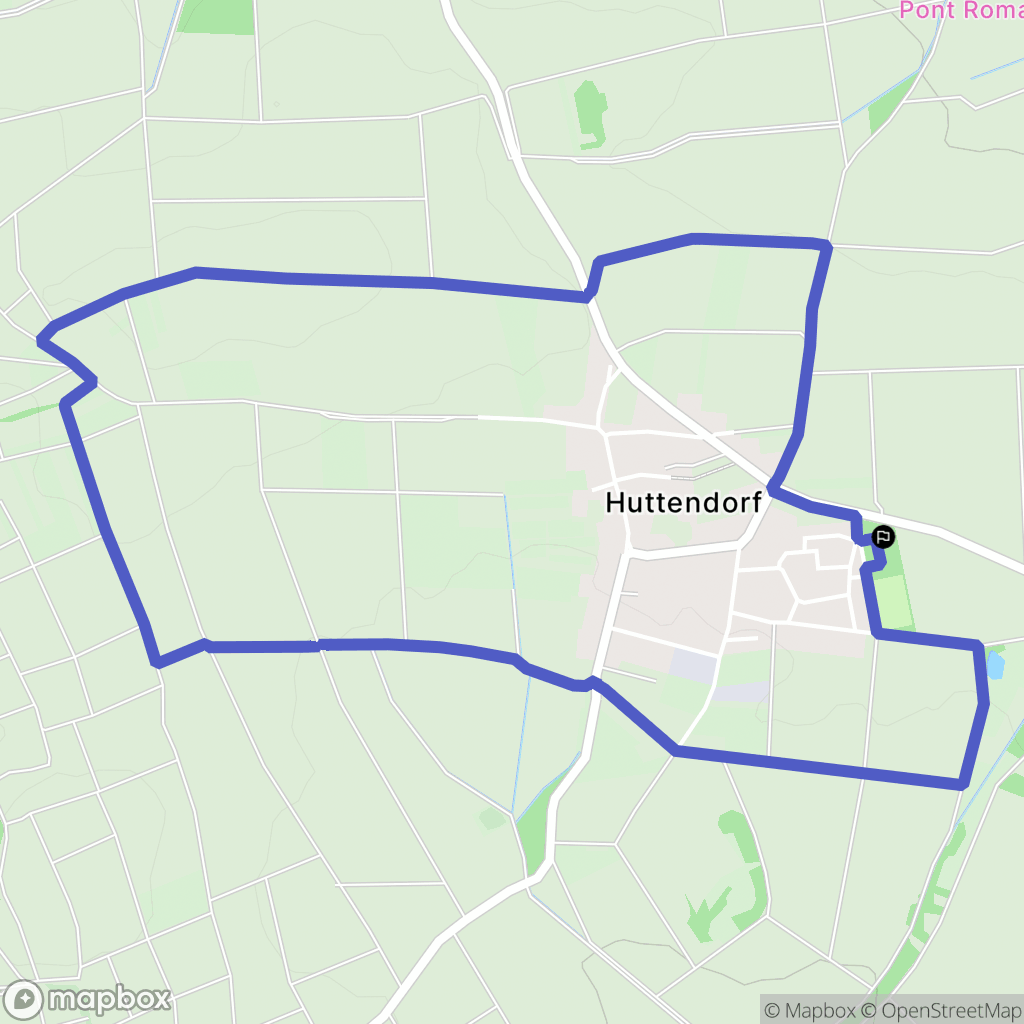 Huttendorf : carte du parcours de randonnée - France