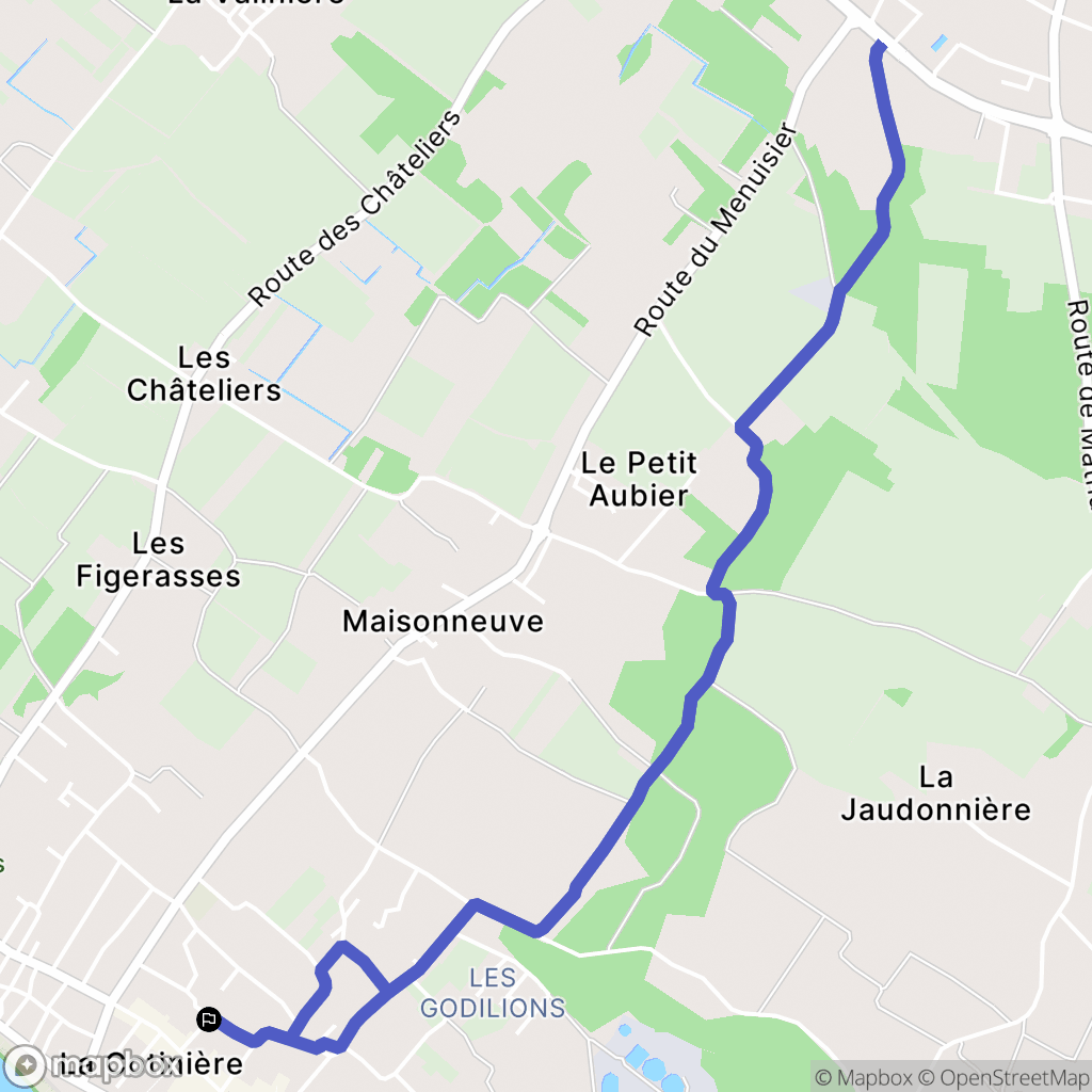 Saint-Pierre-d'Oléron : carte du parcours de randonnée - France