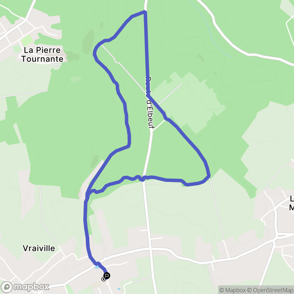 Vraiville : carte du parcours de randonnée - France