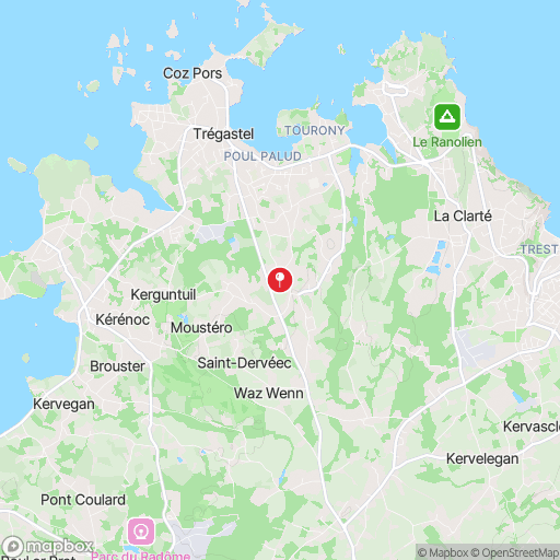 Carte de la zone de délimitation de randonnee-vallee-des-traouiero-cotes-d-armor
