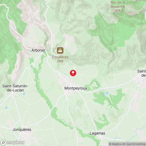 Carte de la zone de délimitation de randonnee-mont-saint-baudille-herault