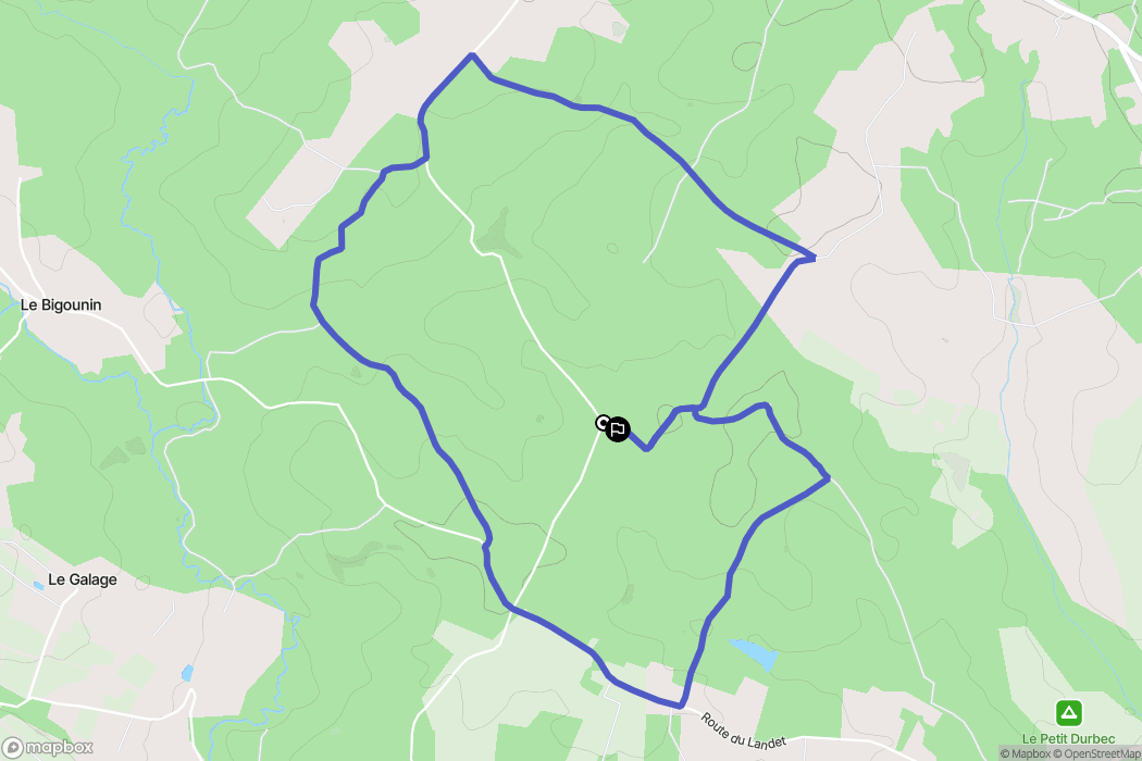 Saint-Pierre-d'Eyraud : carte du parcours de randonnée - France