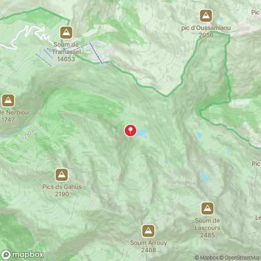 Carte de la zone de délimitation de randonnee-lac-d-isaby-hautes-pyrenees
