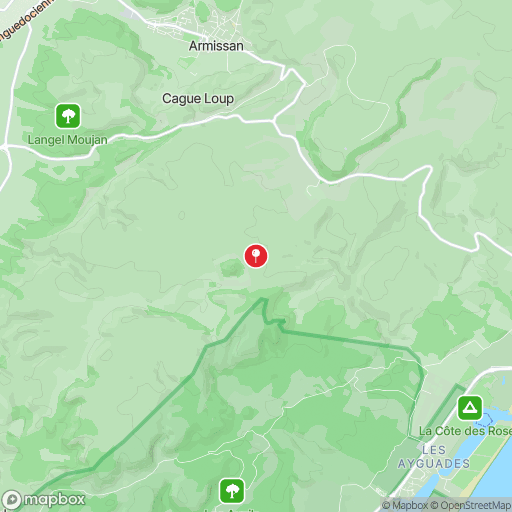 Carte de la zone de délimitation de randonnee-massif-de-la-clape