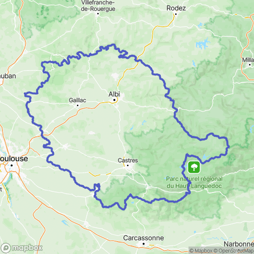 Carte de la zone de délimitation de tarn