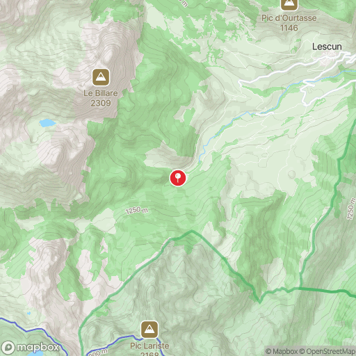 Carte de la zone de délimitation de randonnee-cirque-de-lescun-vallee-d-aspe