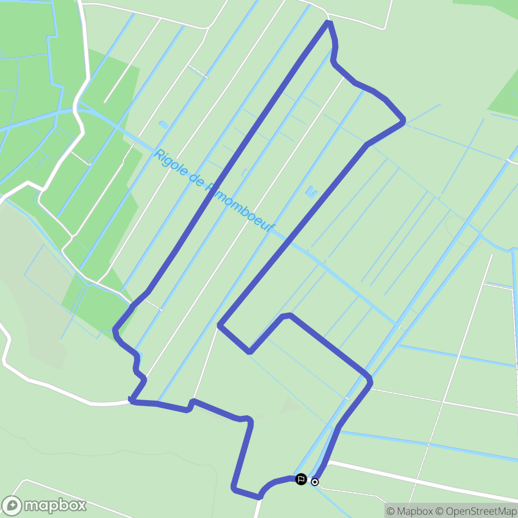 Amuré : carte du parcours de randonnée - France