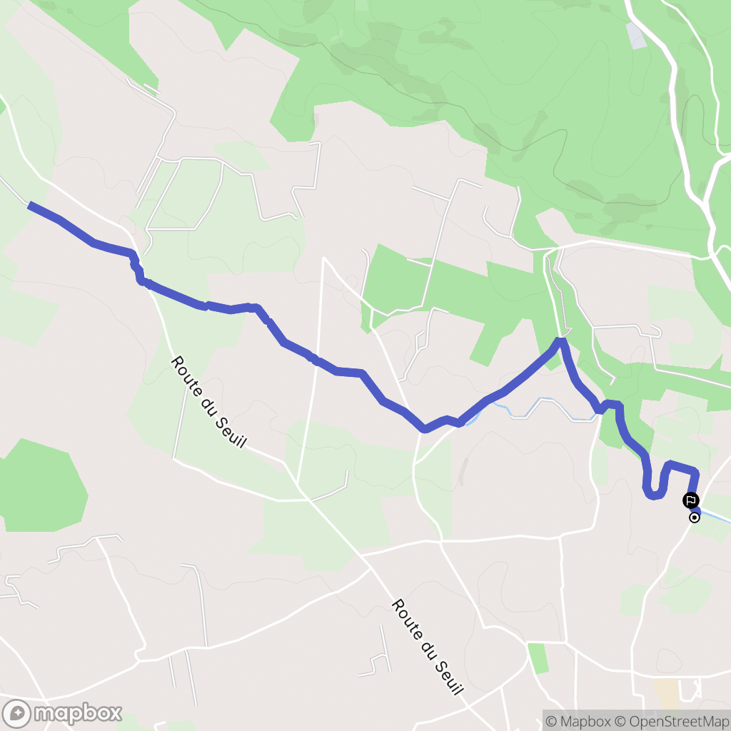 Aix-en-Provence : carte du parcours de randonnée - France
