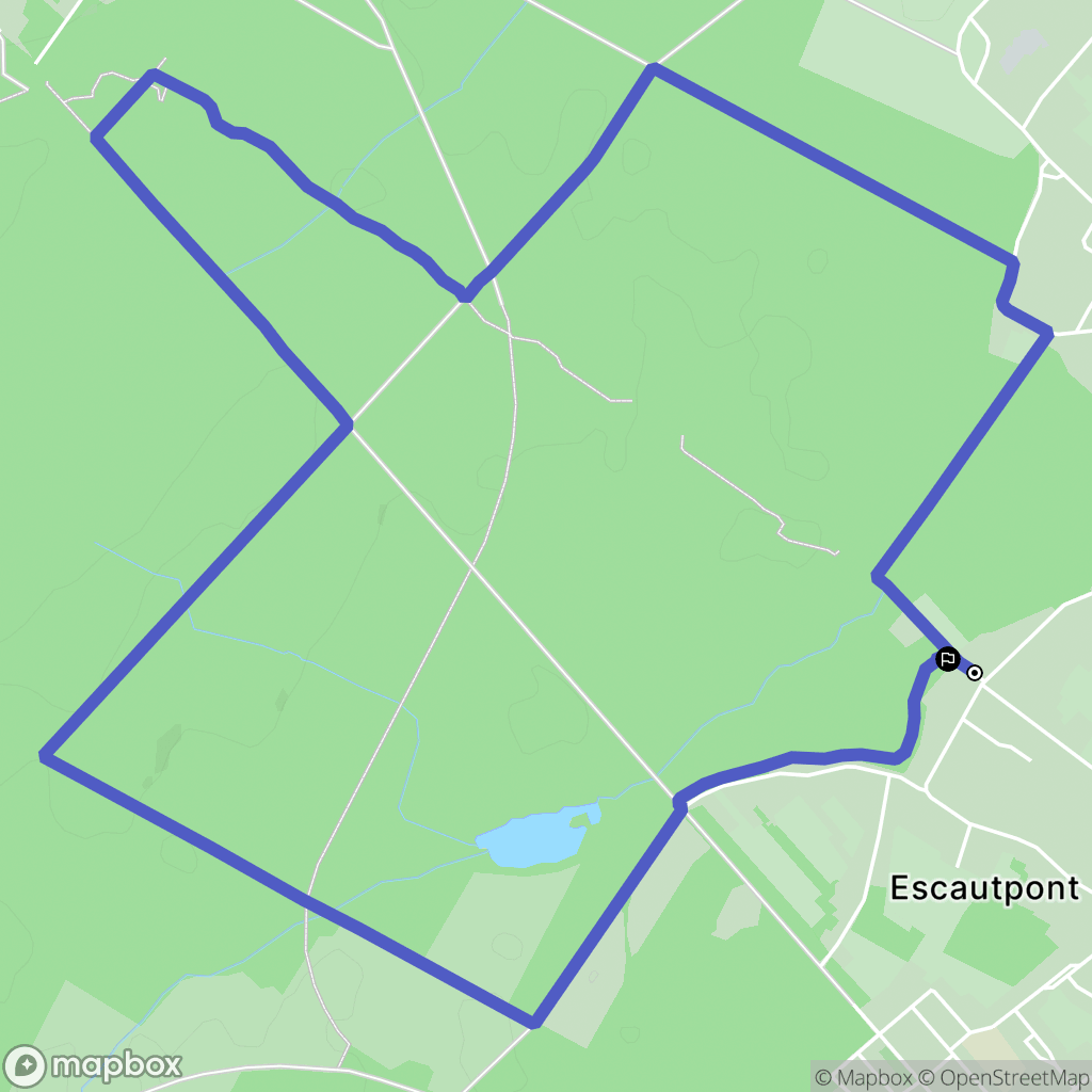 Escautpont : carte du parcours de randonnée - France