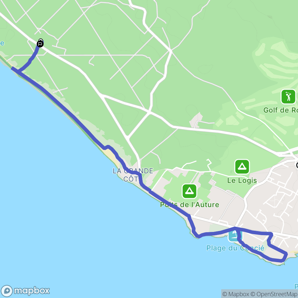 Saint-Palais-sur-Mer : carte du parcours de randonnée - France