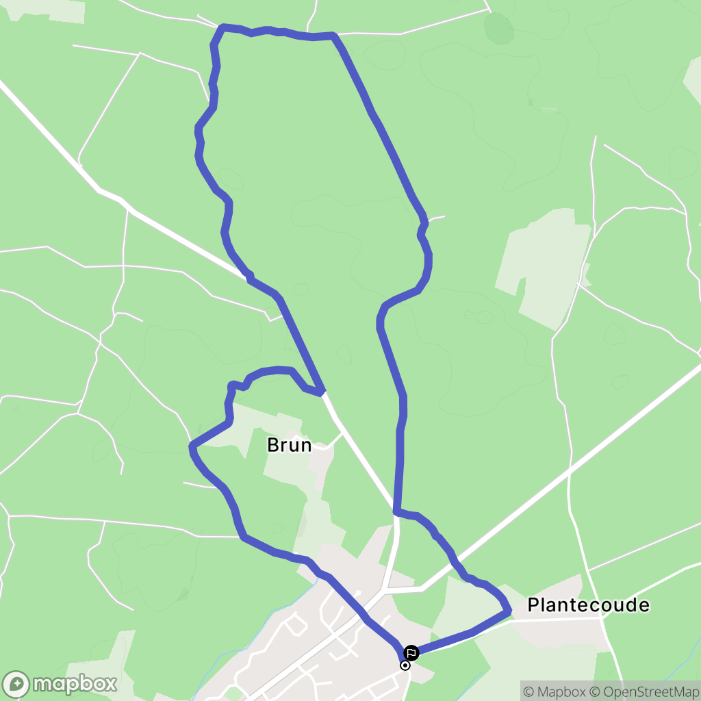 Azur : carte du parcours de randonnée - France