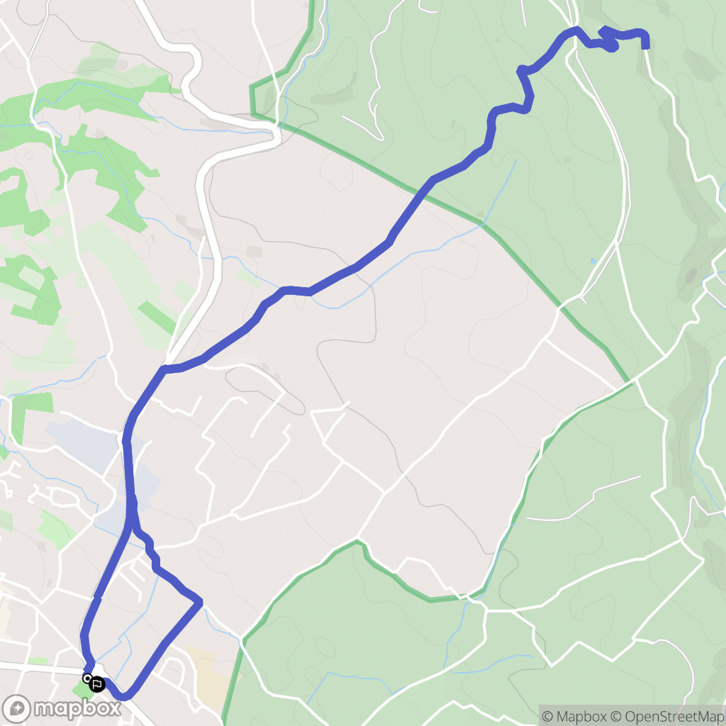 Le Beausset : carte du parcours de randonnée - France