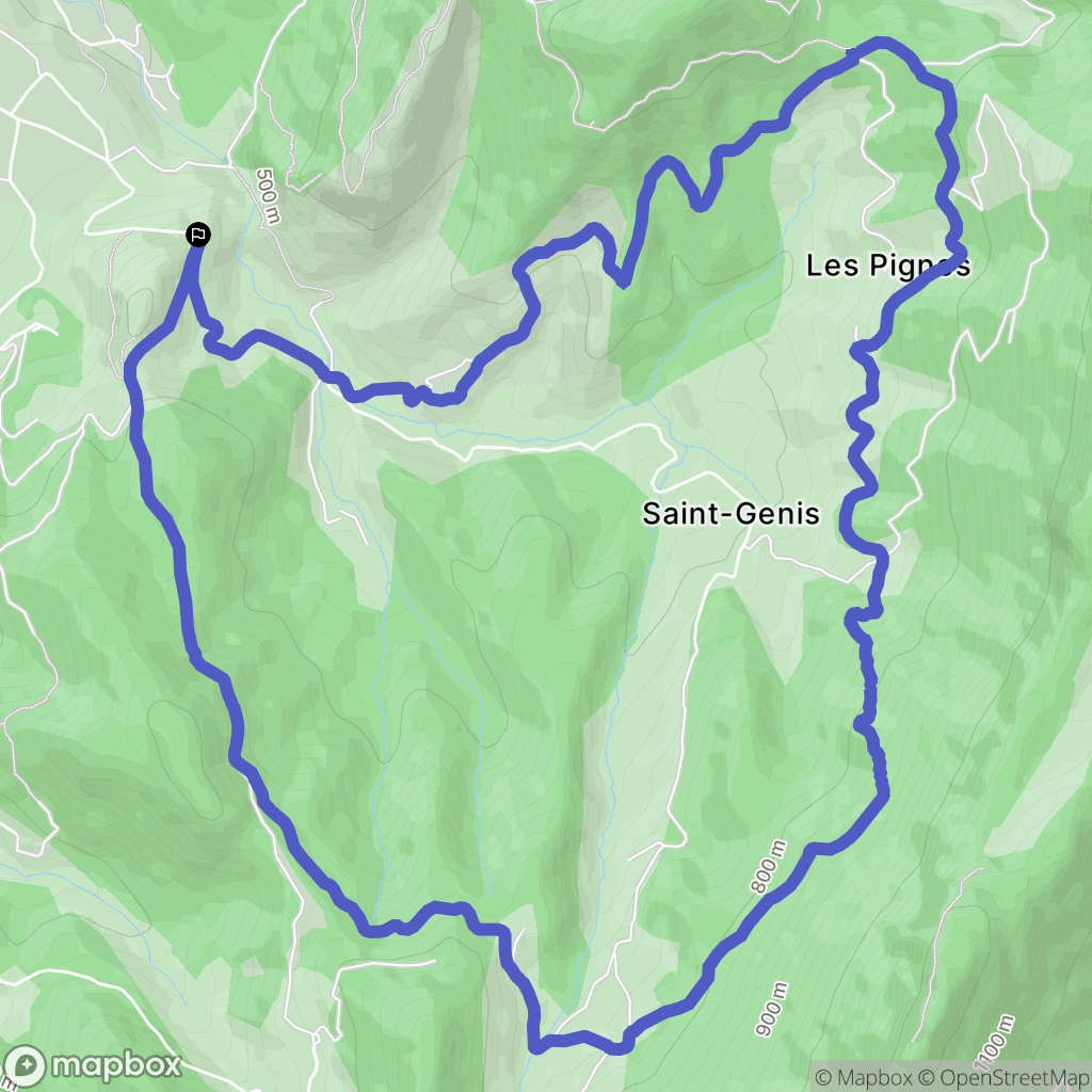 Rochefort-Samson : carte du parcours de randonnée - France