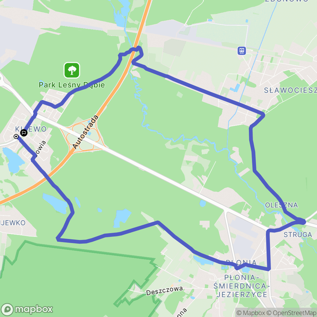 Szczecin: mapa trasy - Poland