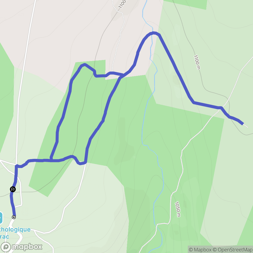 Chastel-Nouvel : carte du parcours de randonnée - France