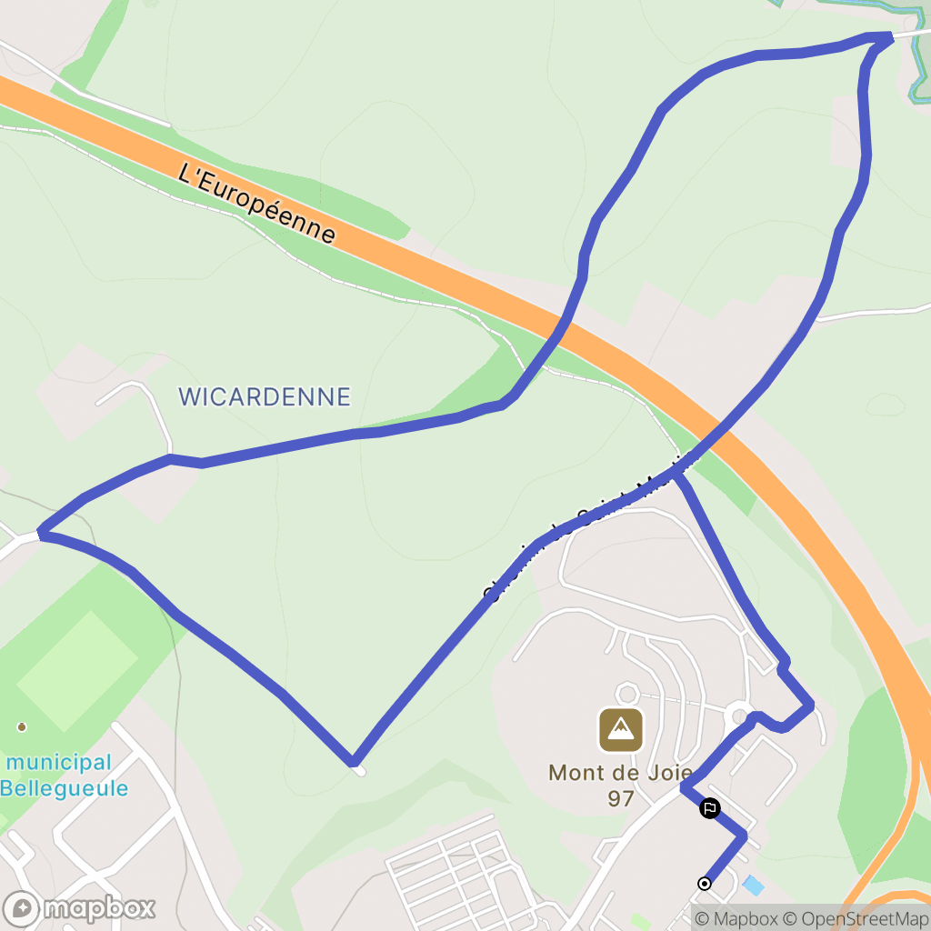 Saint-Martin-Boulogne : carte du parcours de randonnée - France