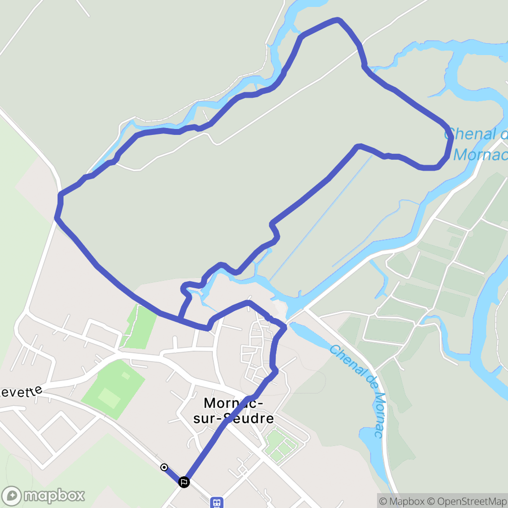 Mornac-sur-Seudre : carte du parcours de randonnée - France