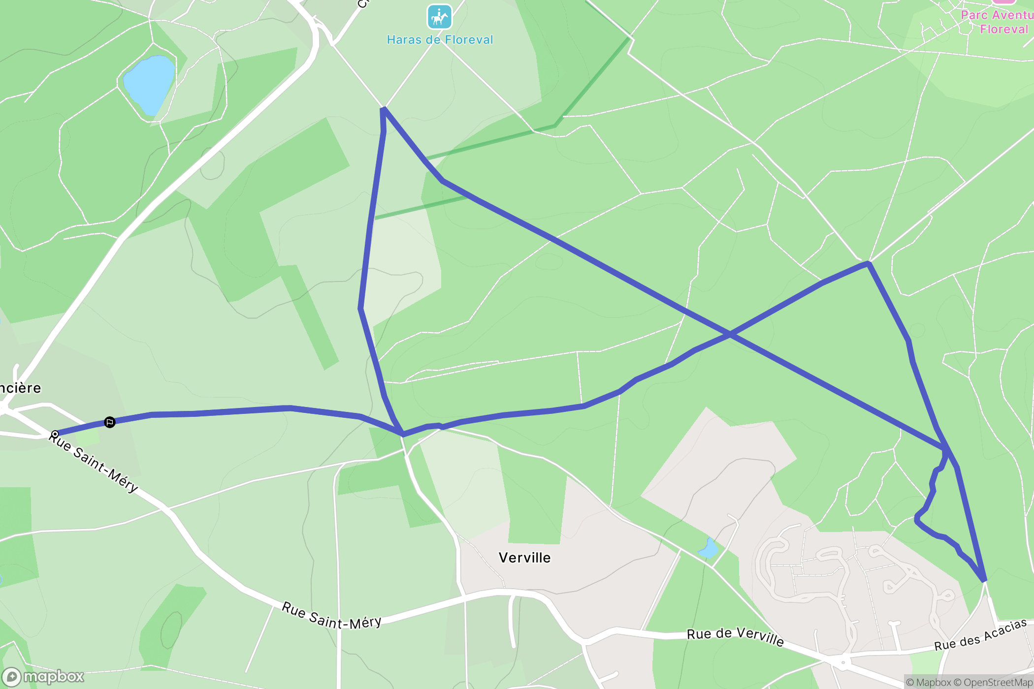 Fontenay-lès-Briis : carte du parcours de randonnée - France