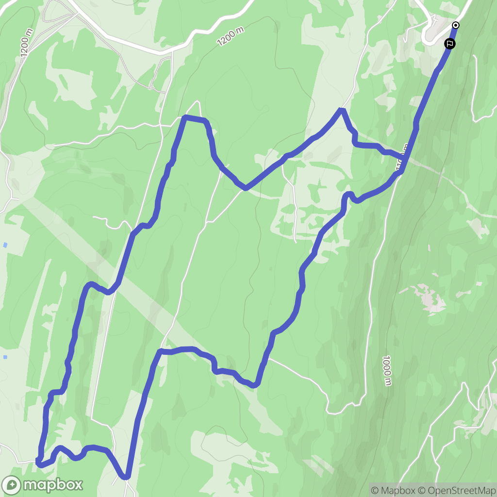 Valserhône : carte du parcours de randonnée - France