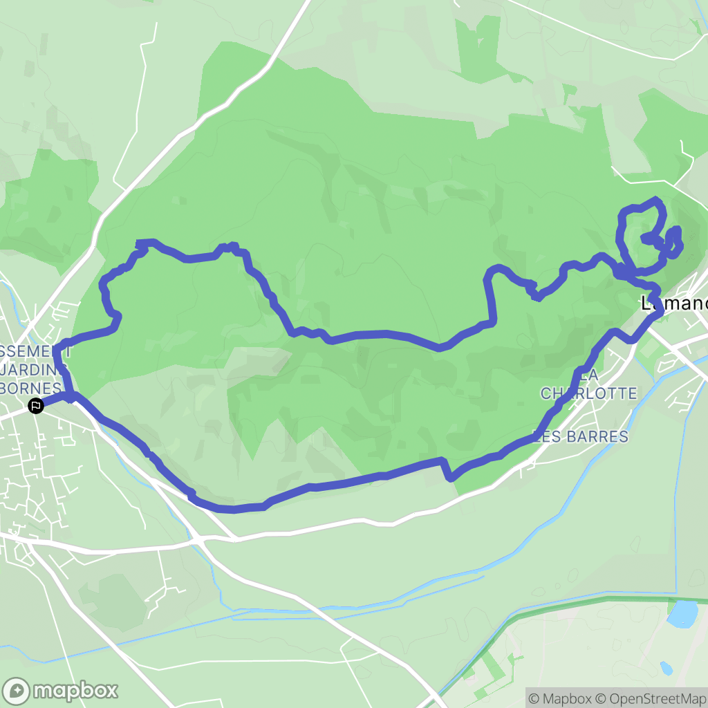 Eyguières : carte du parcours de randonnée - France