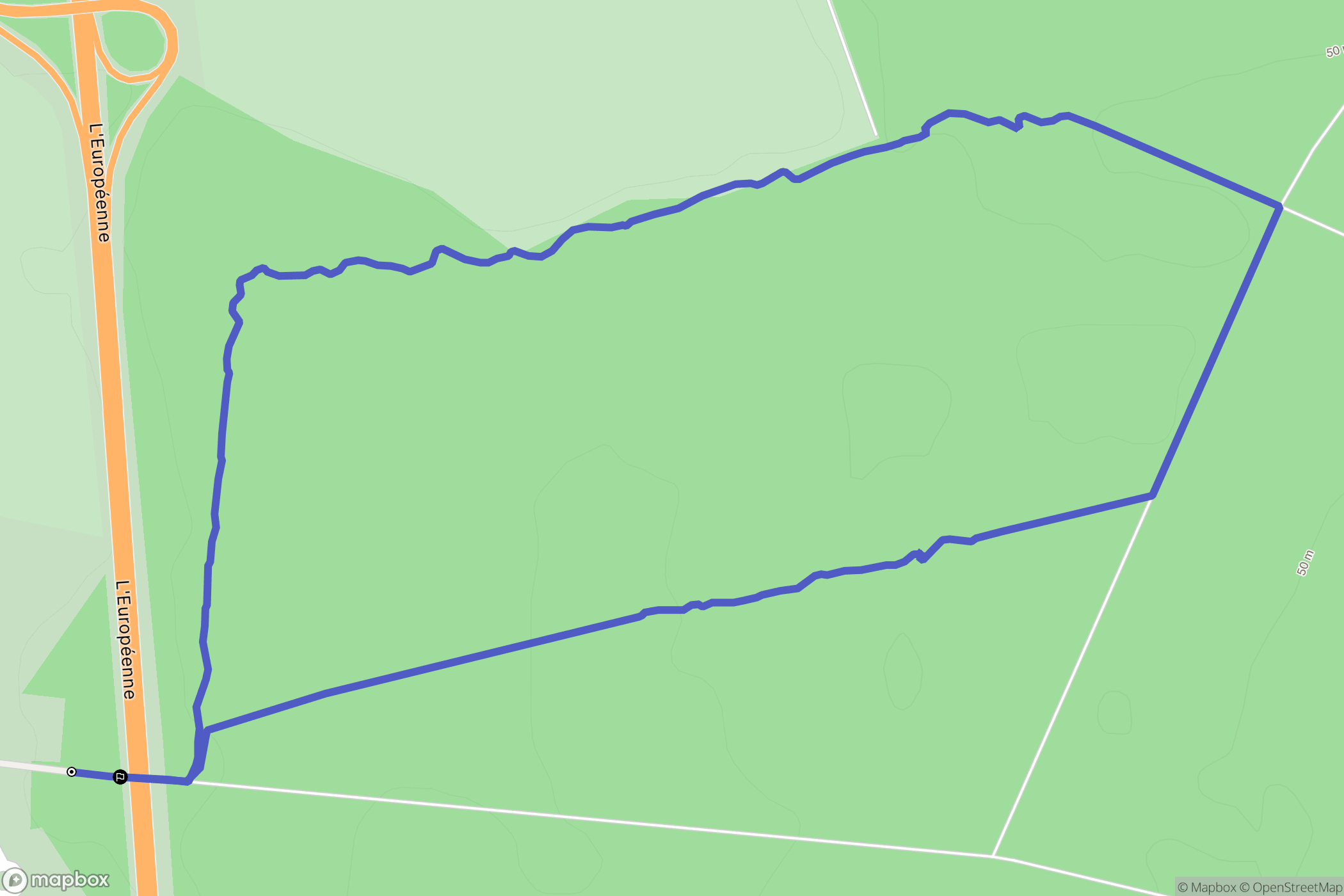Forest-Montiers : carte du parcours de randonnée - France
