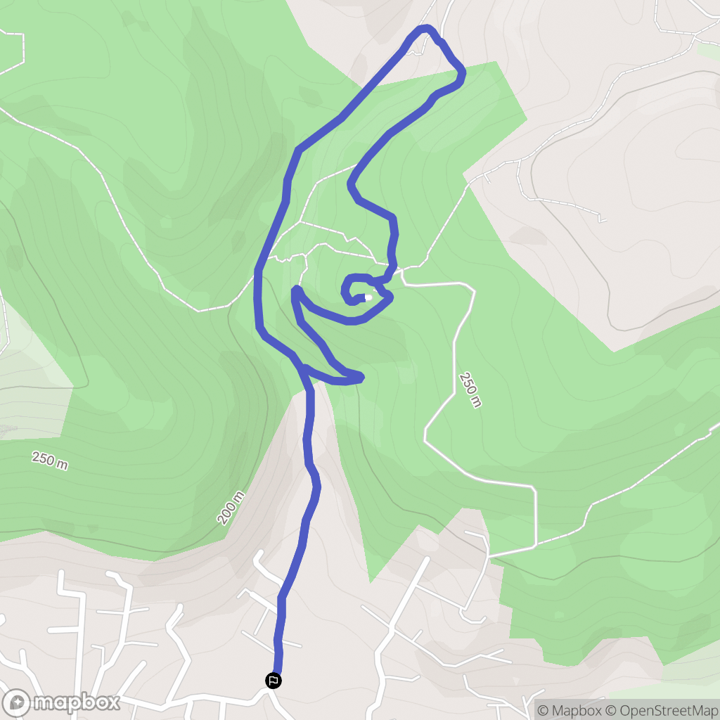Solliès-Pont : carte du parcours de randonnée - France