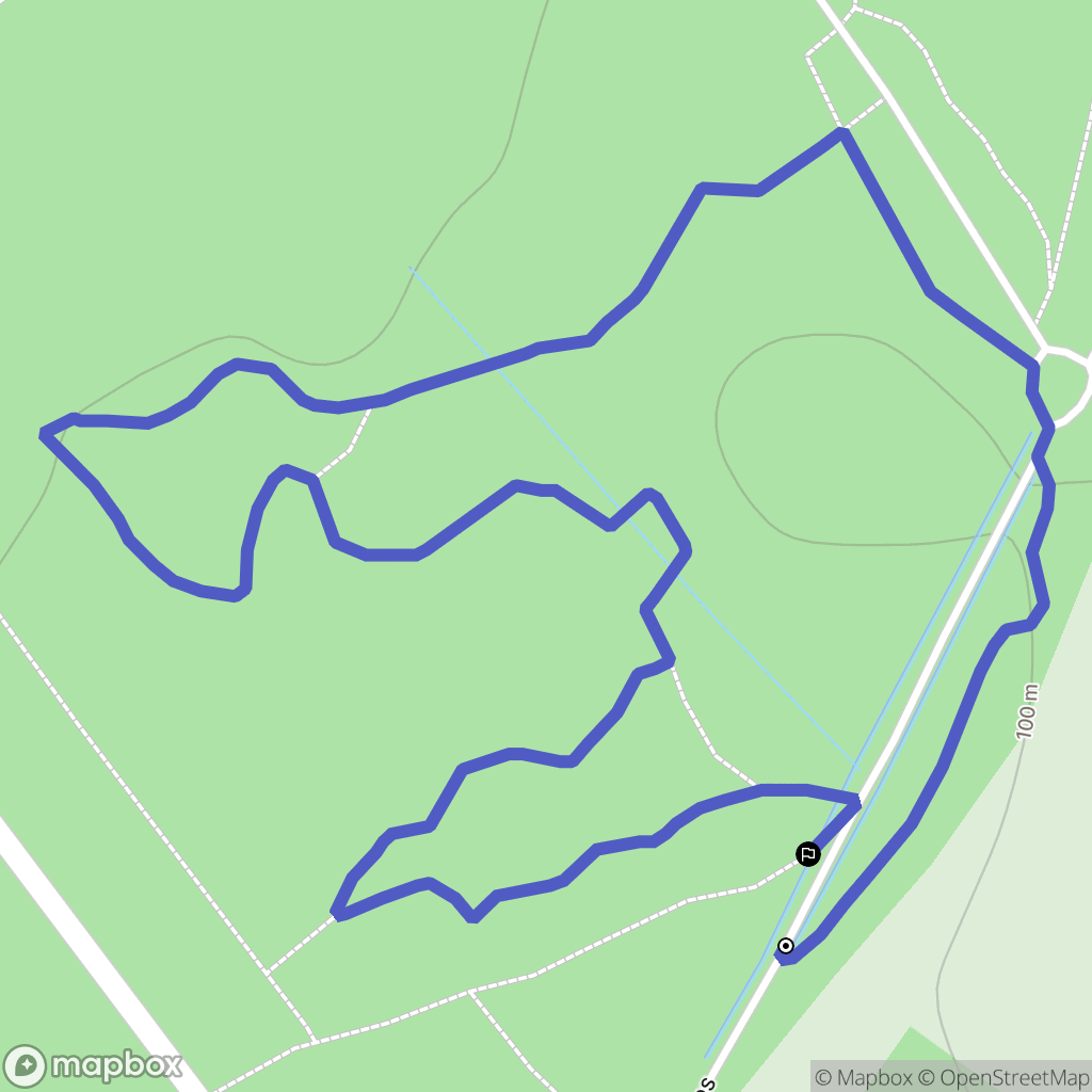 Liffré : carte du parcours de randonnée - France