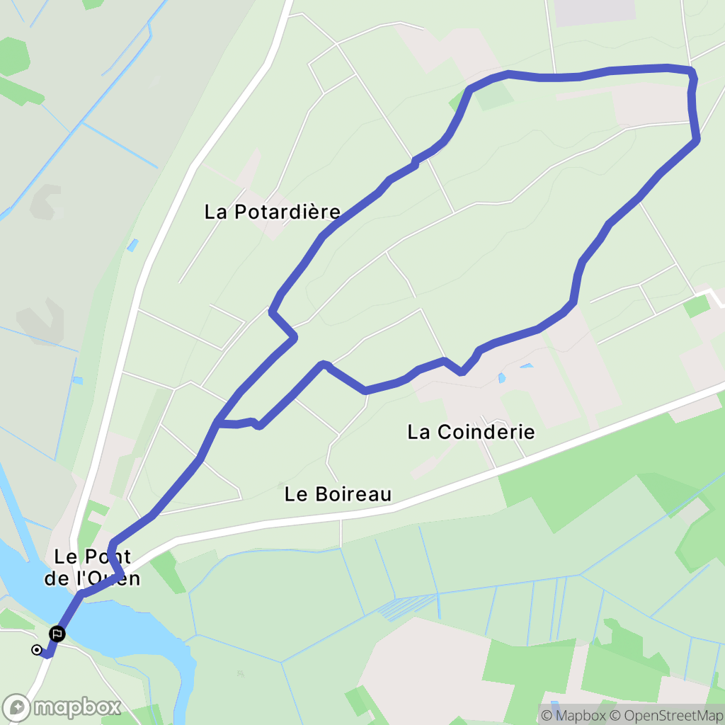 Haute-Goulaine : carte du parcours de randonnée - France