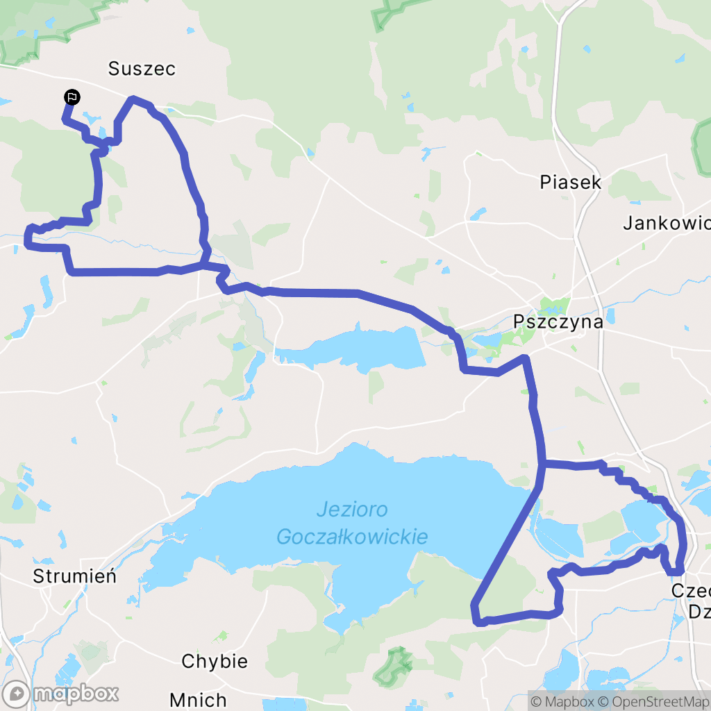 Rudziczka: mapa trasy - Poland