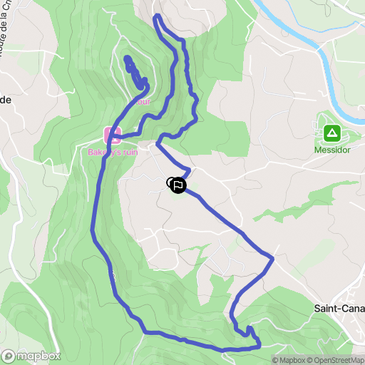 Le Puy-Sainte-Réparade : carte du parcours de randonnée - France