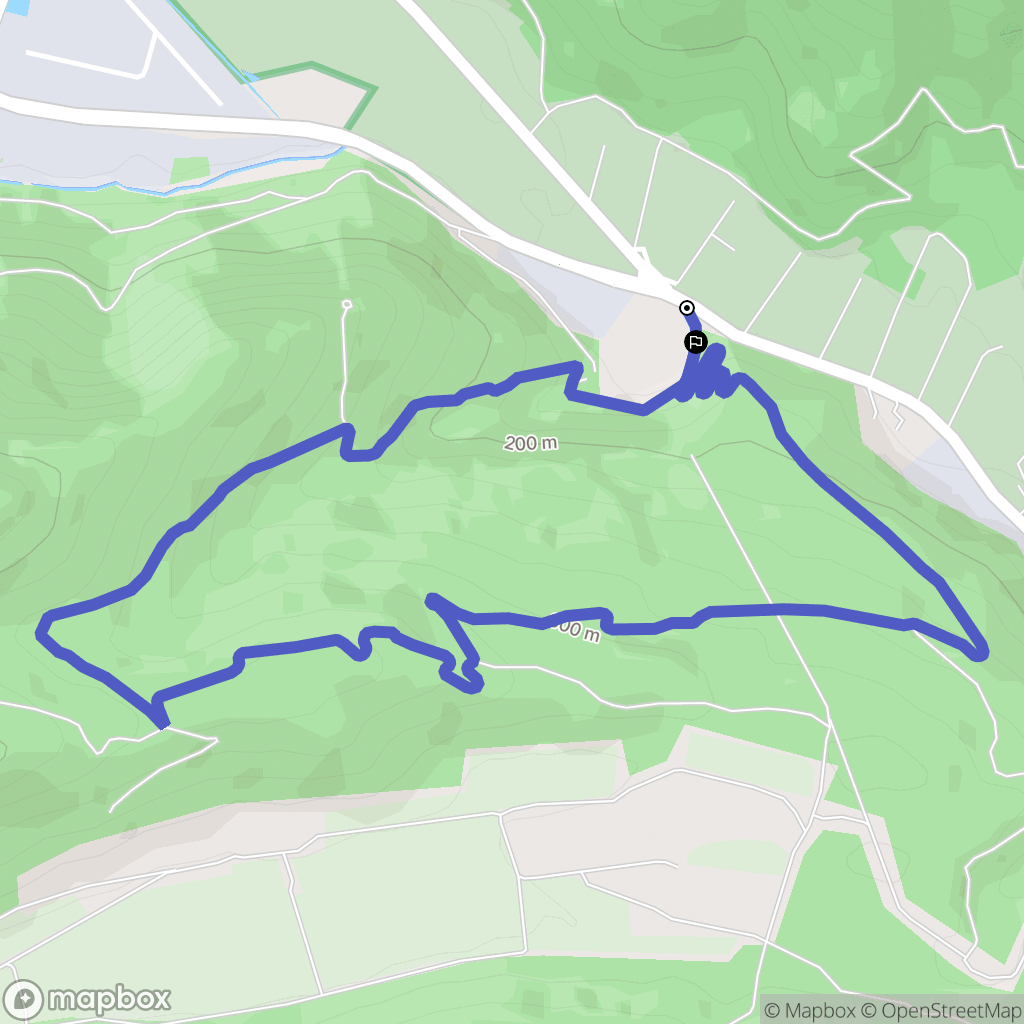 Gémenos : carte du parcours de randonnée - France