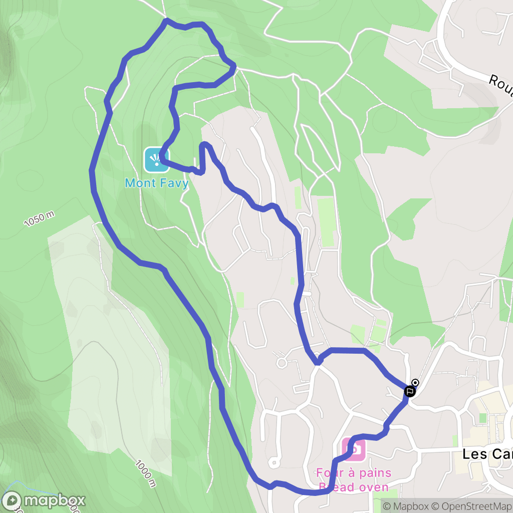Arâches-la-Frasse : carte du parcours de randonnée - France