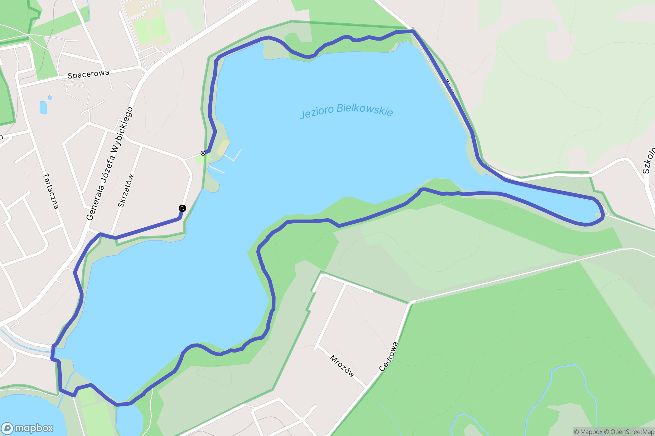 Kolbudy: mapa trasy - Poland