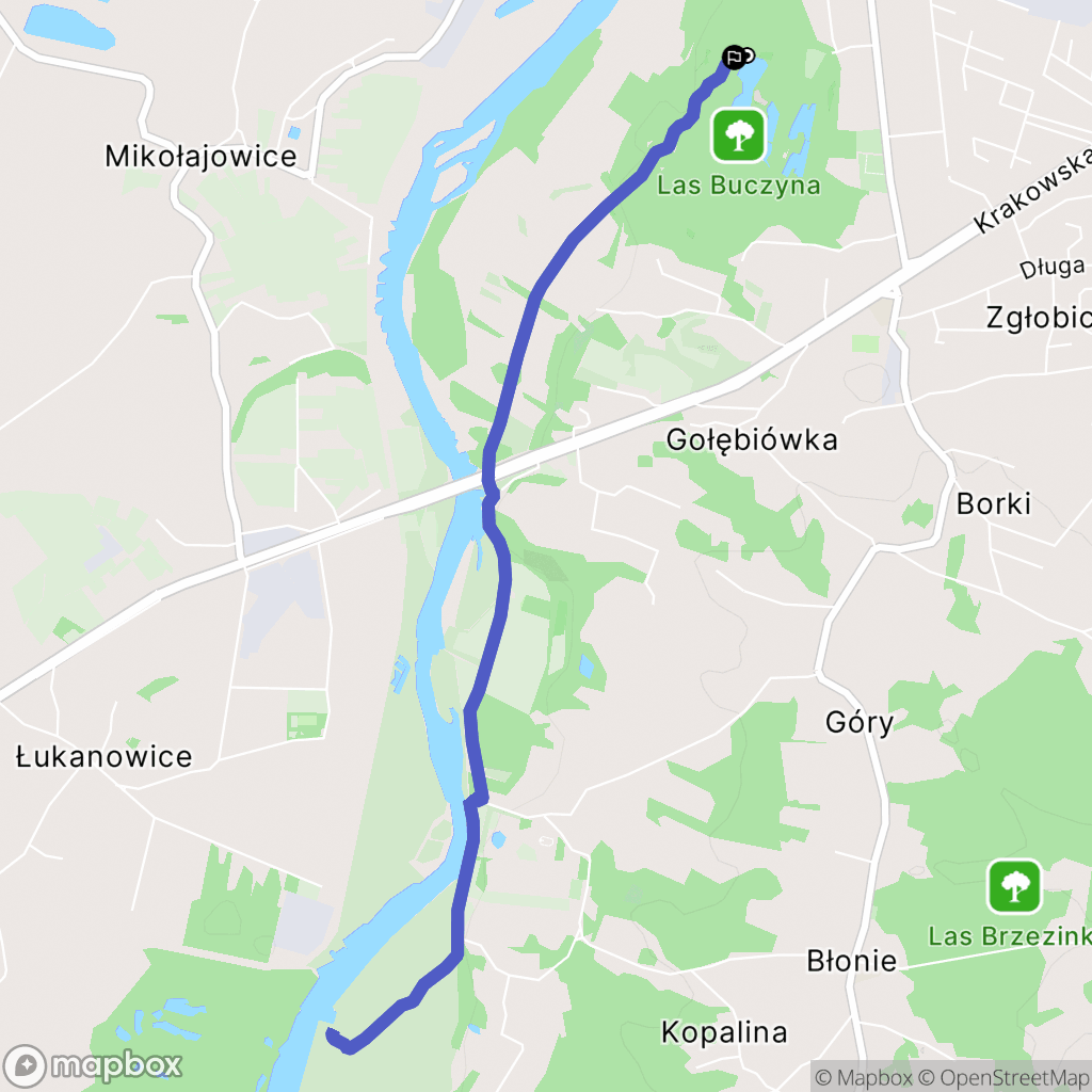 Zbylitowska Góra: mapa trasy - Poland