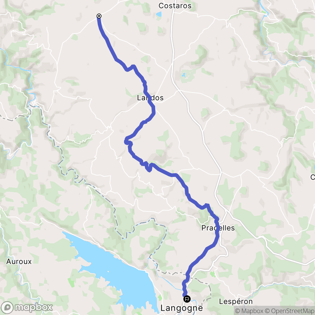 Le Bouchet-Saint-Nicolas : carte du parcours de randonnée - France