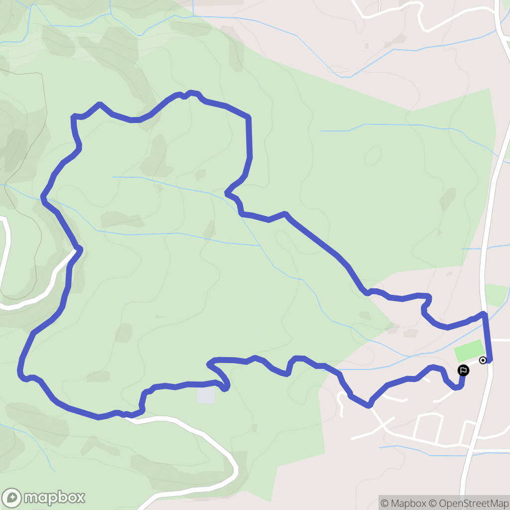 Ventiseri : carte du parcours de randonnée - France