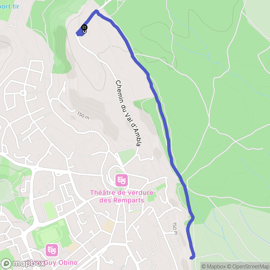 Vitrolles : carte du parcours de randonnée - France