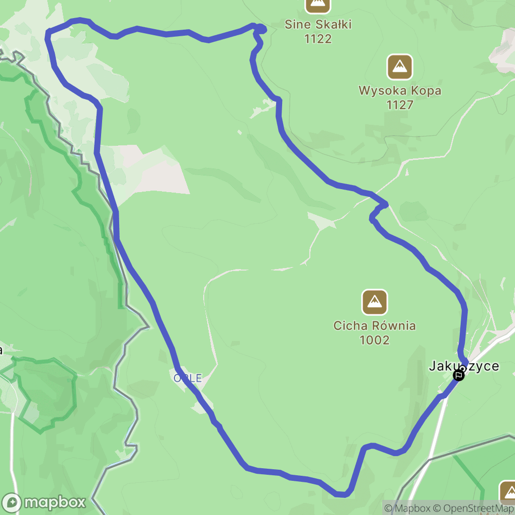 Szklarska Poręba: mapa trasy - Poland