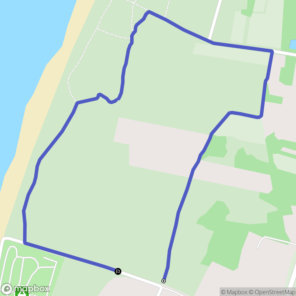 Gouville-sur-Mer : carte du parcours de randonnée - France
