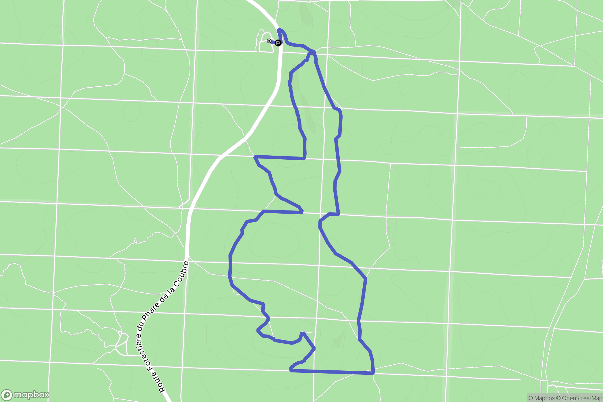 La Tremblade : carte du parcours de randonnée - France