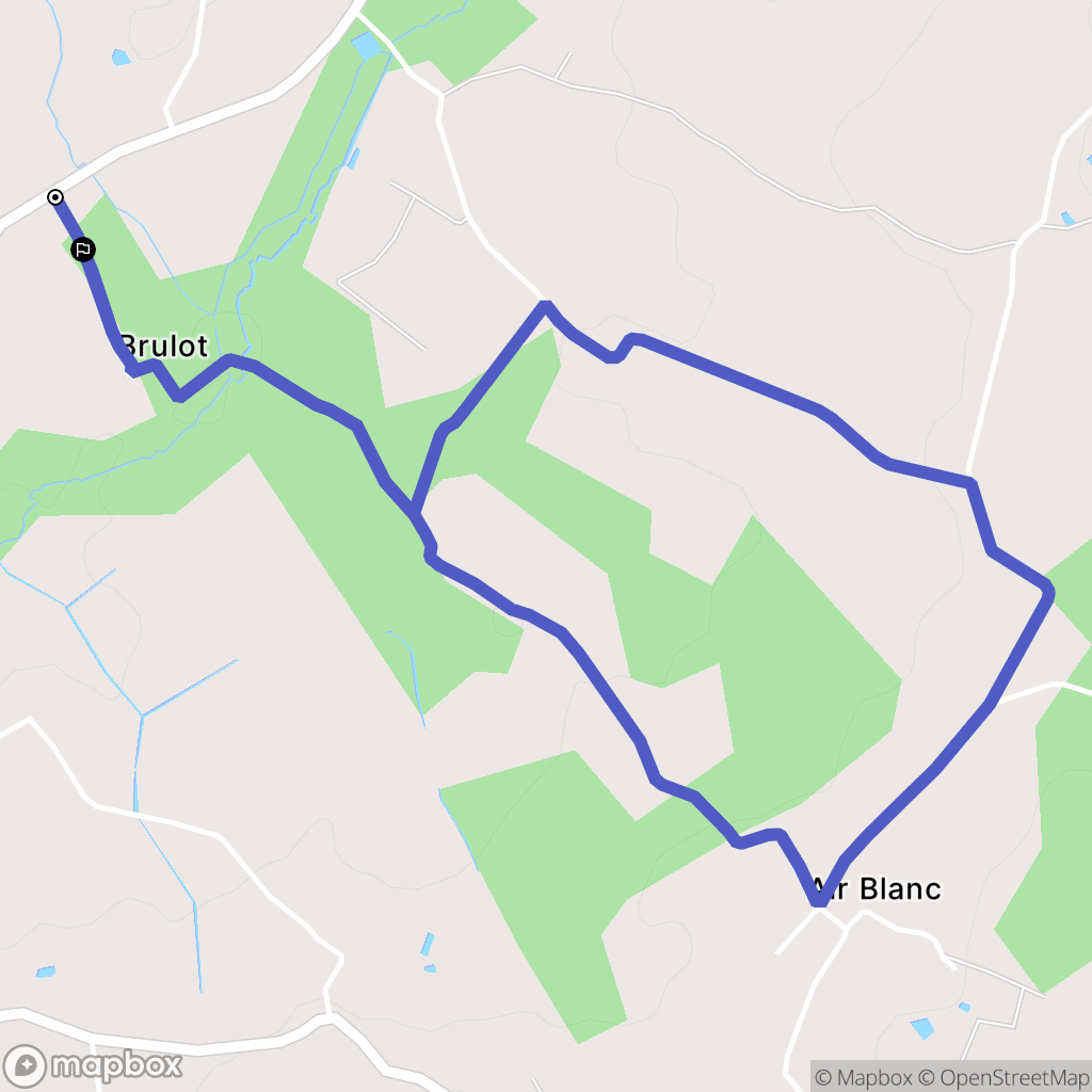 Boisredon : carte du parcours de randonnée - France