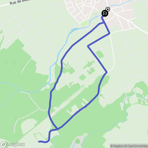 Geispolsheim : carte du parcours de randonnée - France