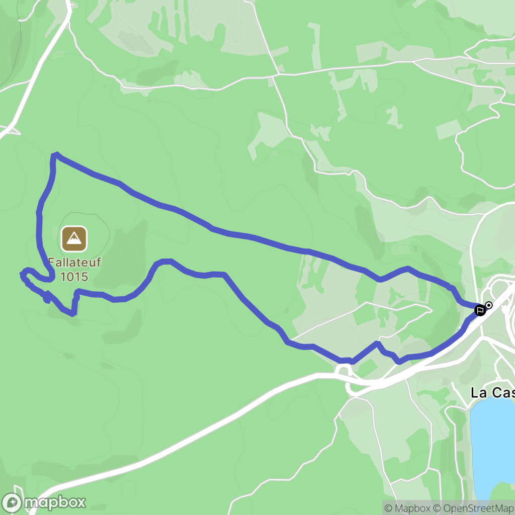 Aydat : carte du parcours de randonnée - France