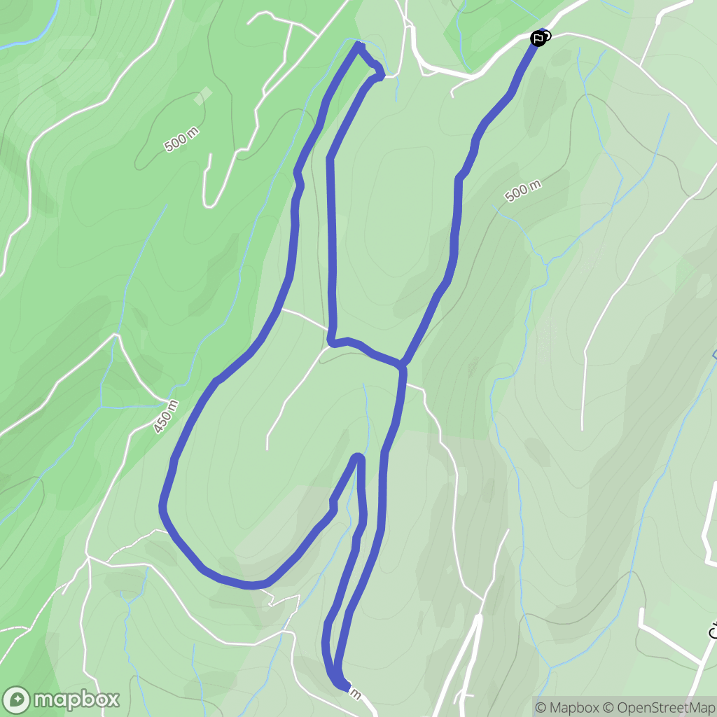 Vesseaux : carte du parcours de randonnée - France