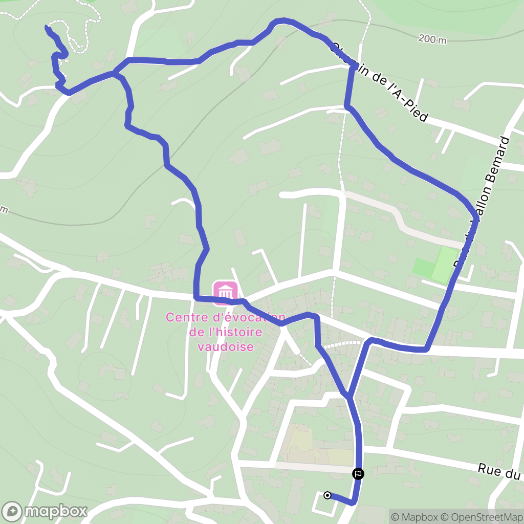 Mérindol : carte du parcours de randonnée - France