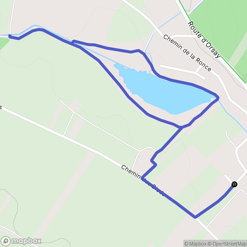 Marcoussis : carte du parcours de randonnée - France
